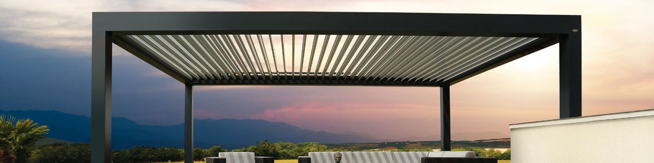 Biossun - 'Bioclimatic Pergola' - Ultimate Terrace and Patio Cover - Cedar Nursery - Plants and Outdoor Living