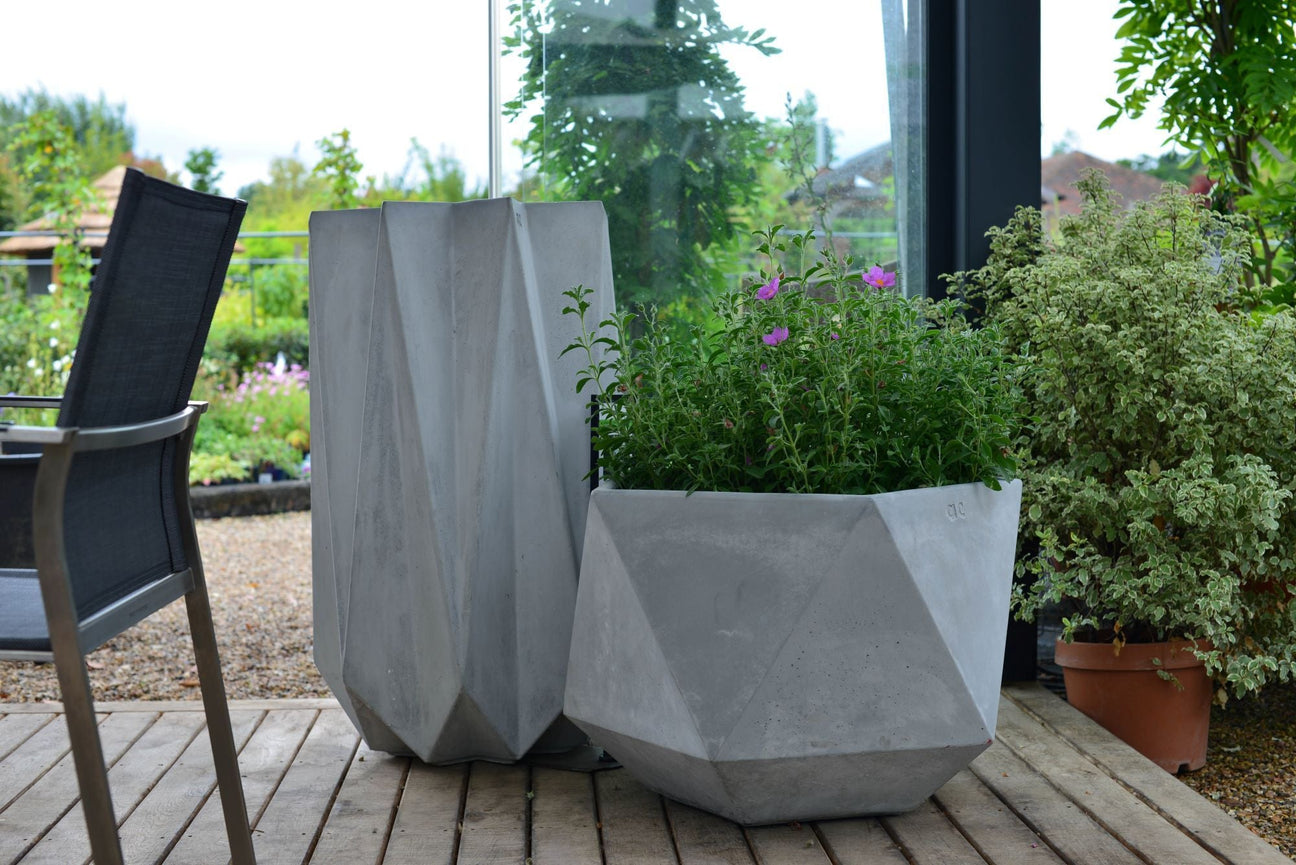 Grey Garden Planters - Cedar Nursery - Plants and Outdoor Living