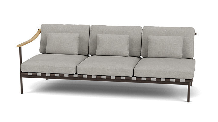 Around Lounge Triple Module with Teak Arm