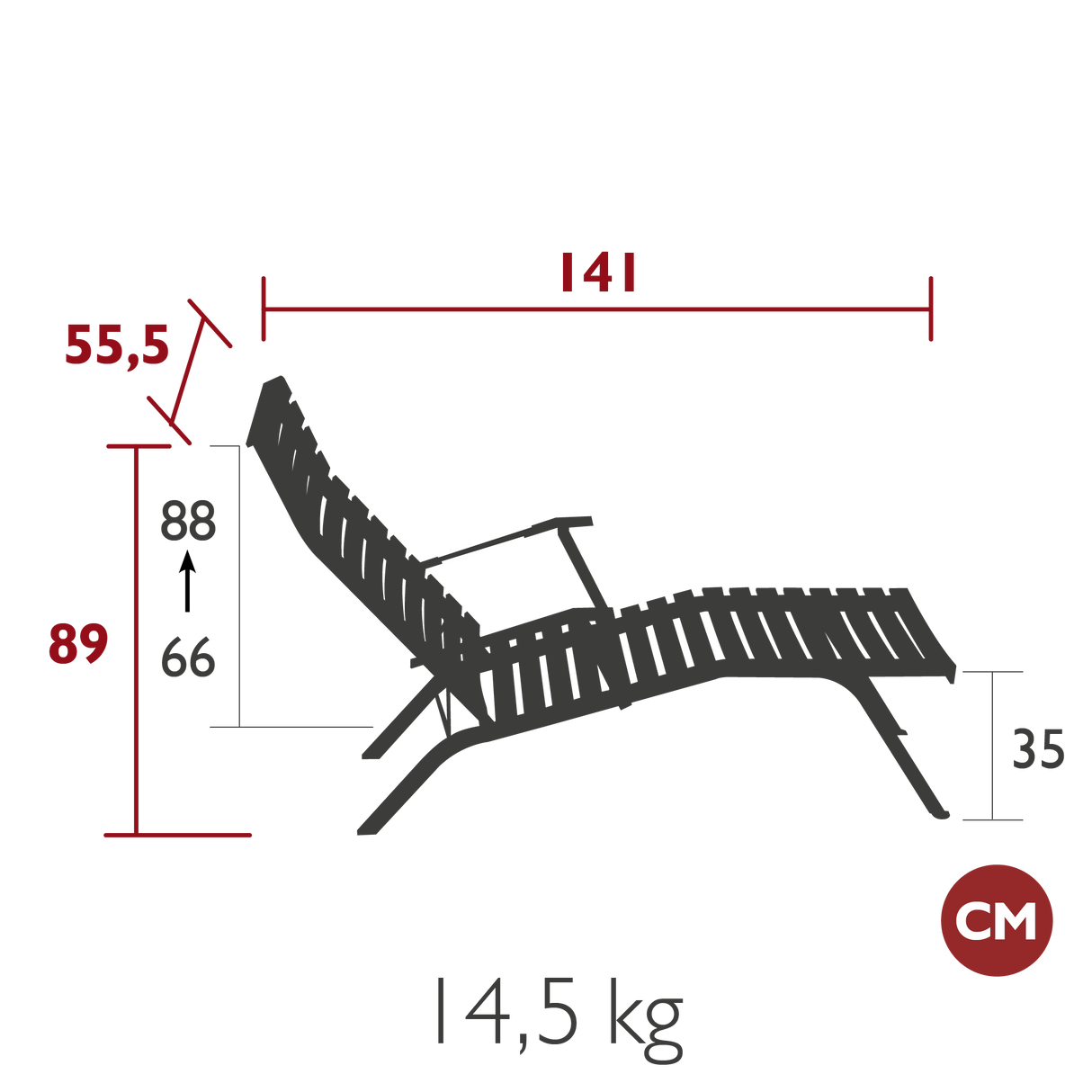 Bistro Chaise Longue