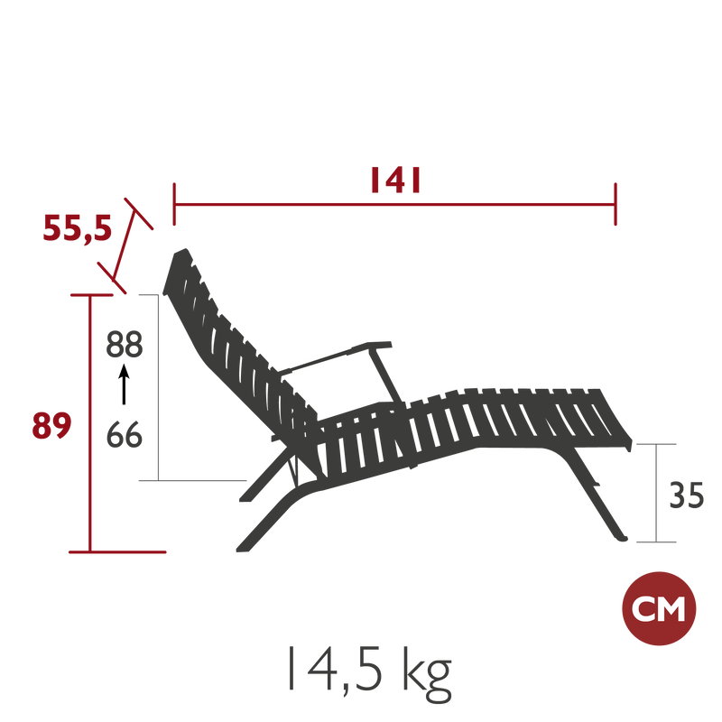 Bistro Chaise Longue