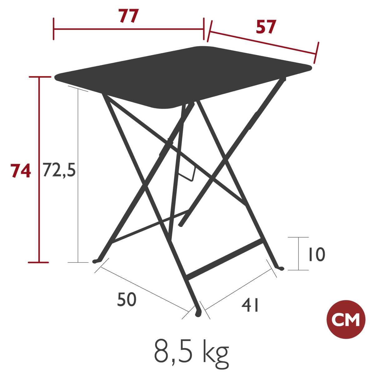 Bistro Rectangular Table