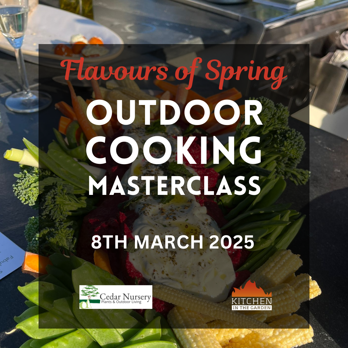 Outdoor cooking masterclass at Kitchen in the Garden based at Cedar Nursery, Surrey