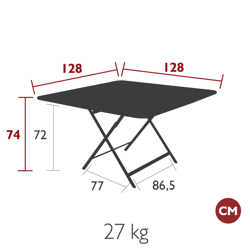 Caractere Square Table