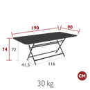 Caractere Rectangular Table