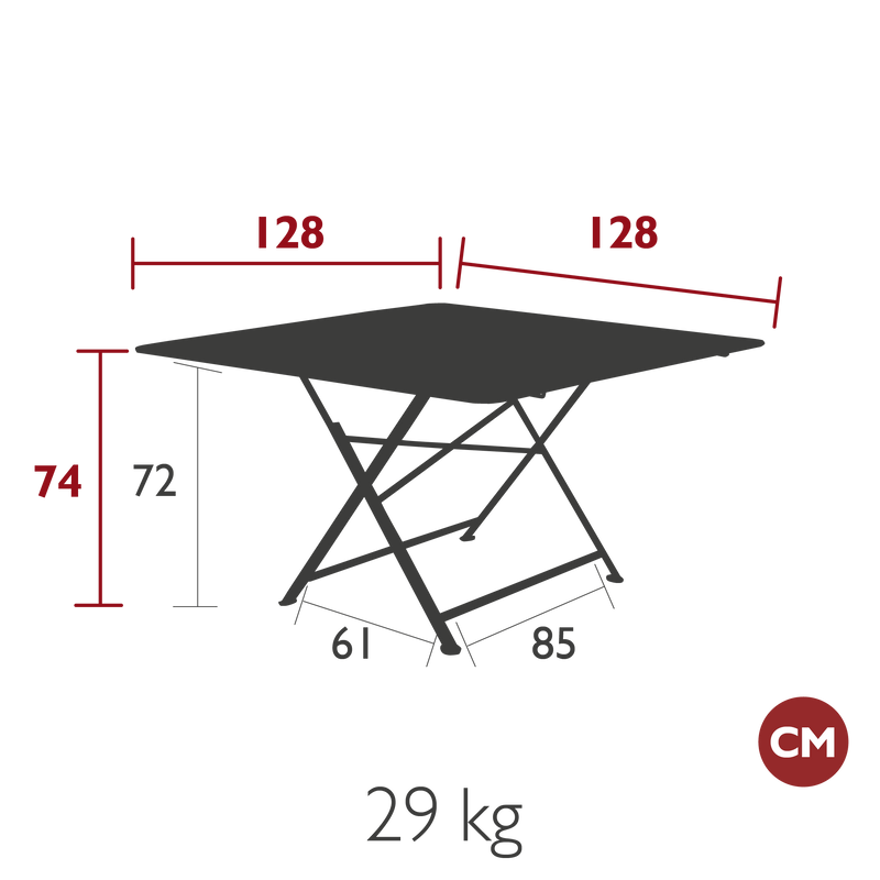 Cargo Square Table