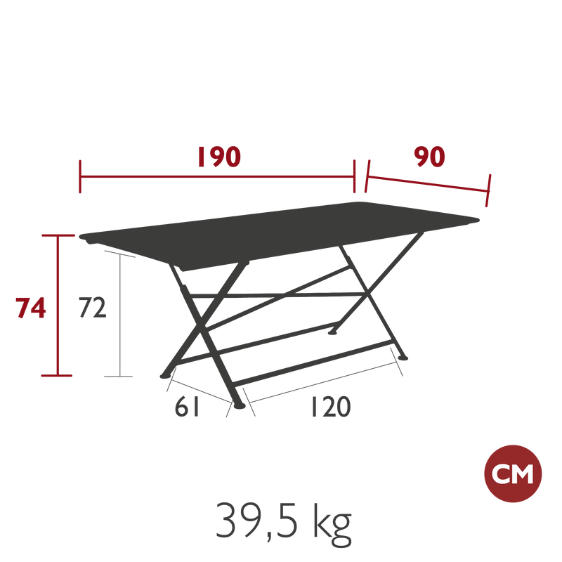 Cargo Rectangular Table