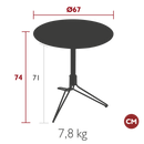 Flower Pedestal Table