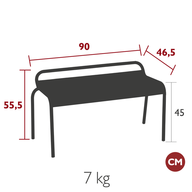 Luxembourg Compact Bench