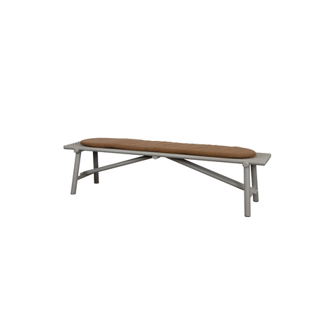 Cane-line Sticks Bench with Umber Brown cushion