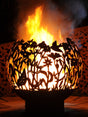 Wildflower Sphere Firepit available direct from Cedar Garden Nurseyr, Surrey