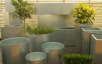 Galvanised Planters - Made Bespoke In The UK Collection Image