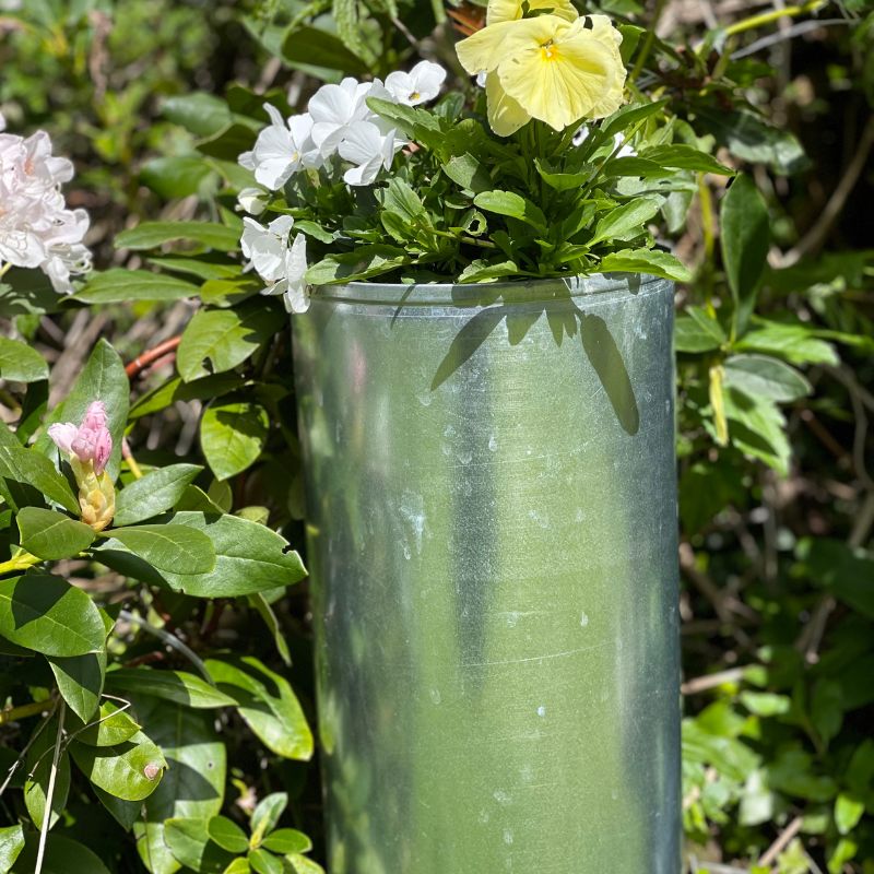 galvanised planter