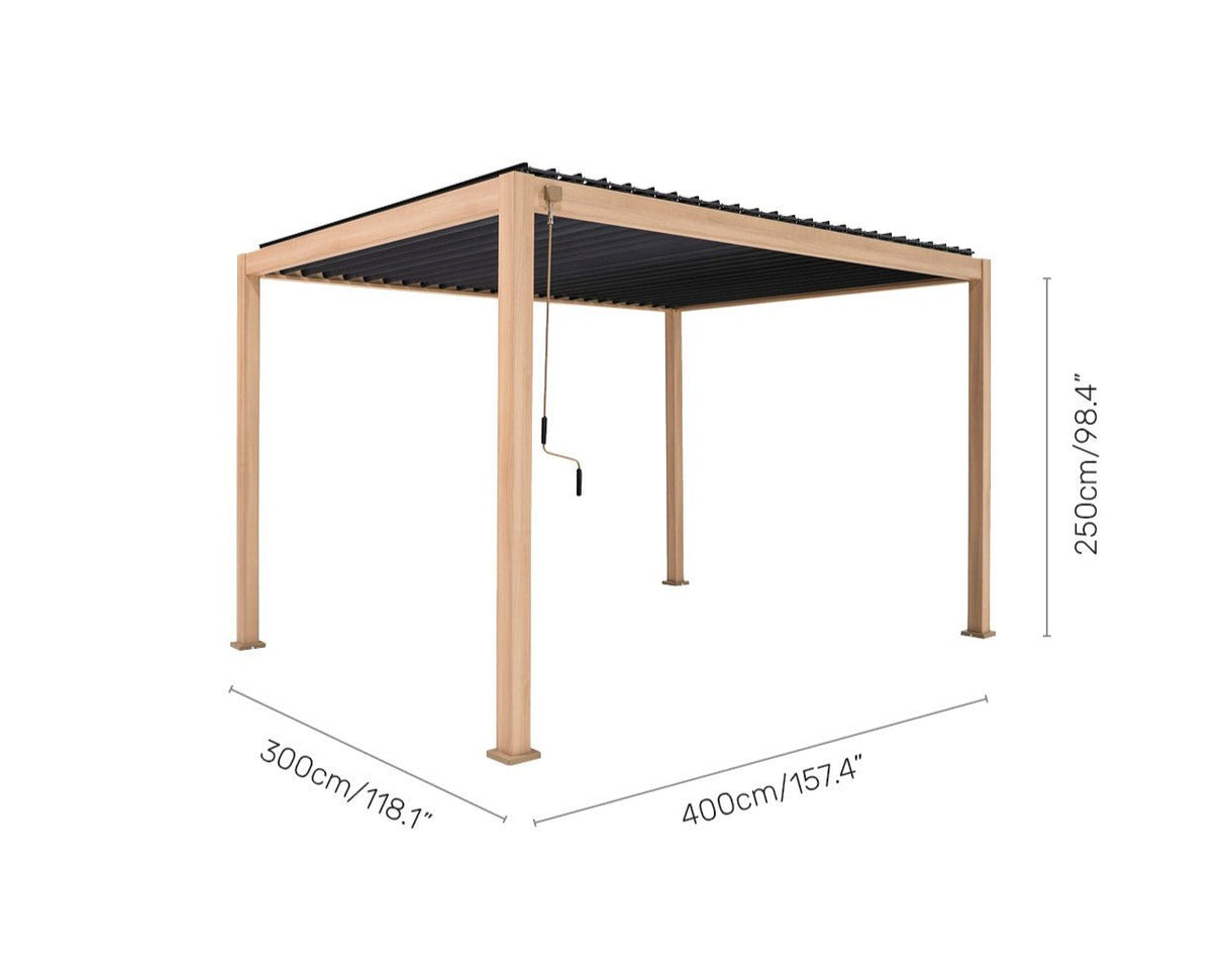 3x4m Aluminium Pergola Bundle - Cedar Nursery - Plants and Outdoor Living