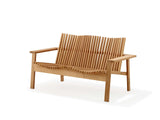 Amaze Teak 2-Seater Sofa, Stackable - Cedar Nursery - Plants and Outdoor Living