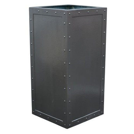 Fibreglass Iron Cube Tall Planter - Cedar Nursery - Plants and Outdoor Living