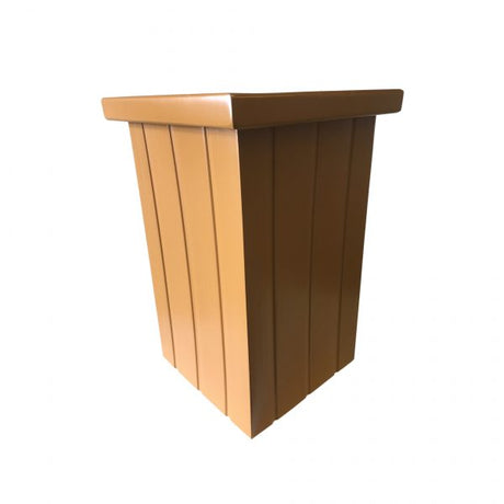 Fibreglass Tongue & Groove Tower Planter - Cedar Nursery - Plants and Outdoor Living