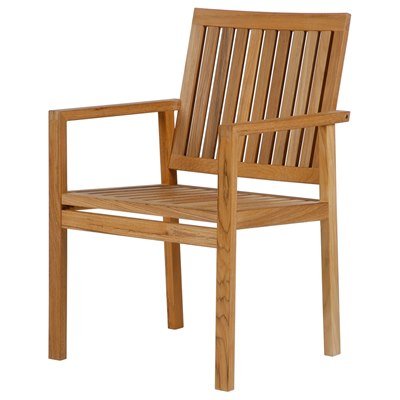 Linear Teak Dining Armchair - Cedar Nursery - Plants and Outdoor Living