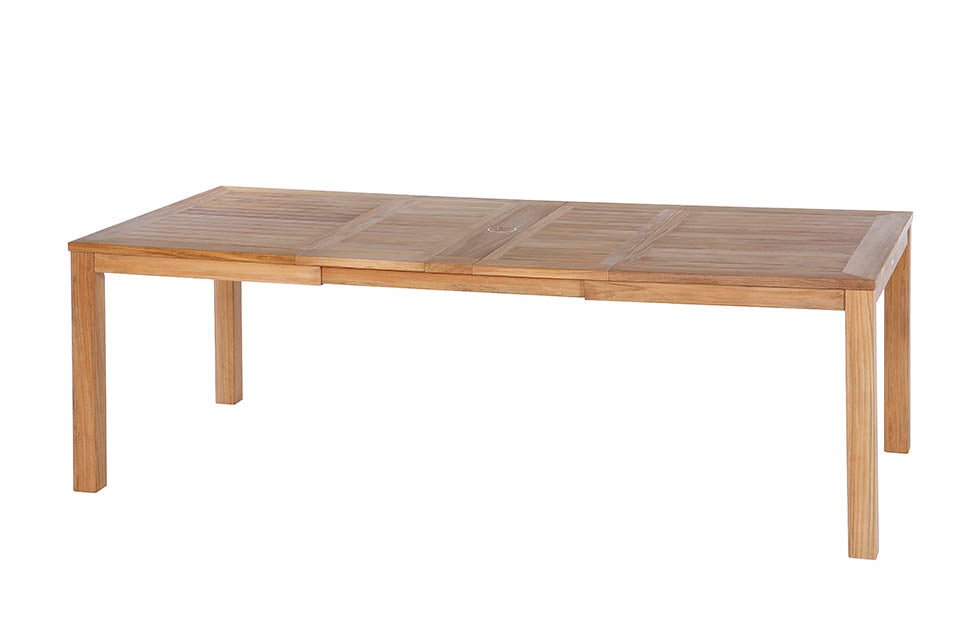 Linear Teak Extending Dining Table - Cedar Nursery - Plants and Outdoor Living