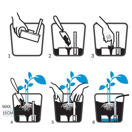 Plantsava Tank 6 Plant Watering System - Cedar Nursery - Plants and Outdoor Living