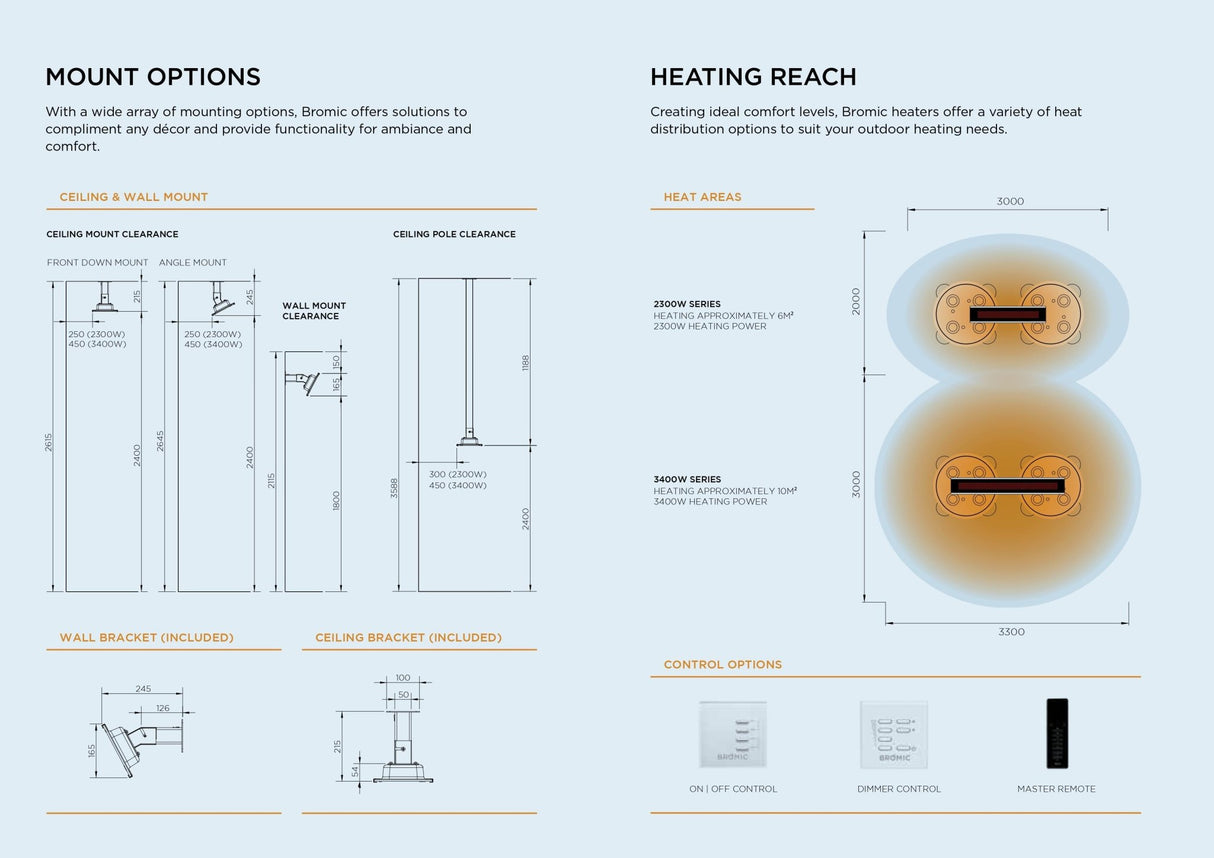 Platinum Smart-Heat™ Electric - Bromic Infrared Outdoor Heater - Cedar Nursery - Plants and Outdoor Living