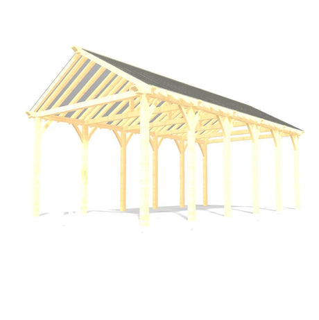 Roofed Oak Pergola - Cedar Nursery - Plants and Outdoor Living