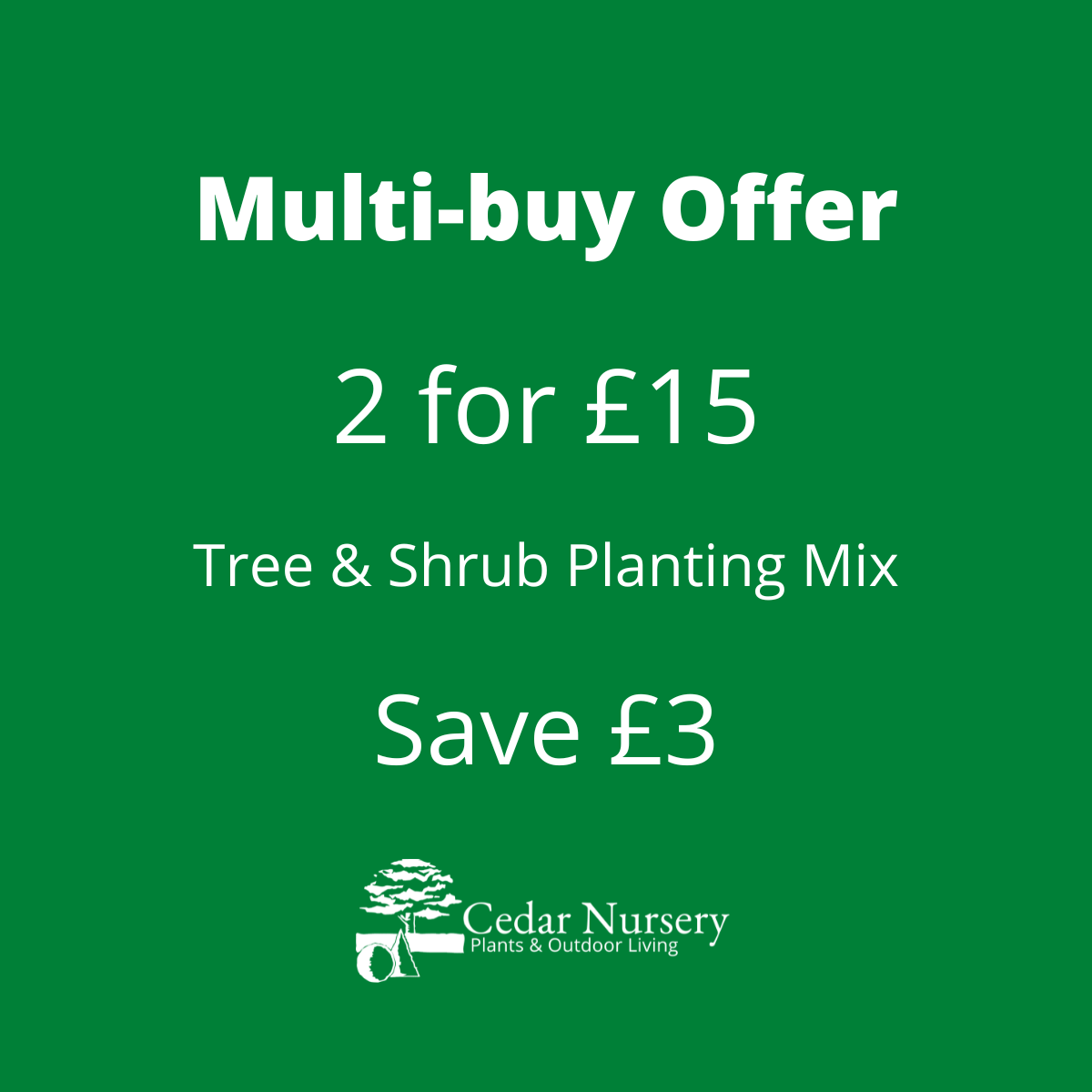 Tree and Shrub Planting and Potting Mix Compost - 50 Litres - Cedar Nursery - Plants and Outdoor Living